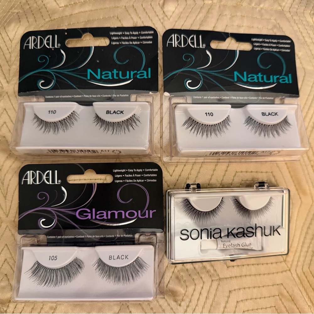 Ardell and Sonia Kashuk Eyelash Lot of 4